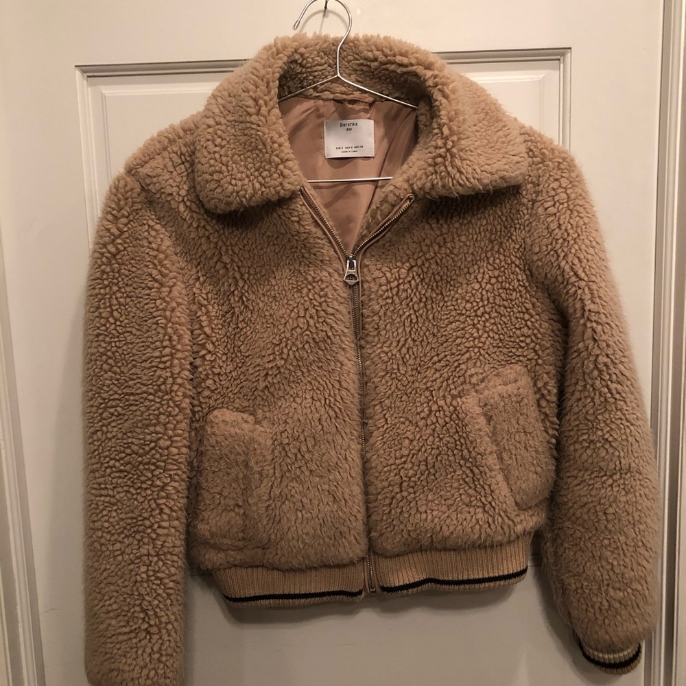 Teddy bomber jacket, size small